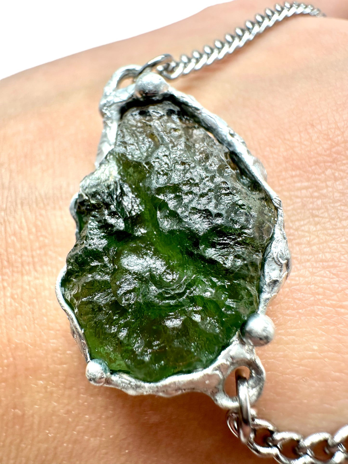 Braccialetto con Moldavite – N/V002