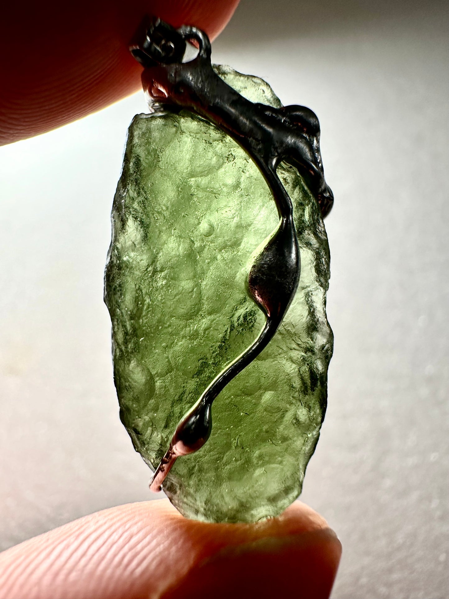 Pendente in Moldavite – P/V045