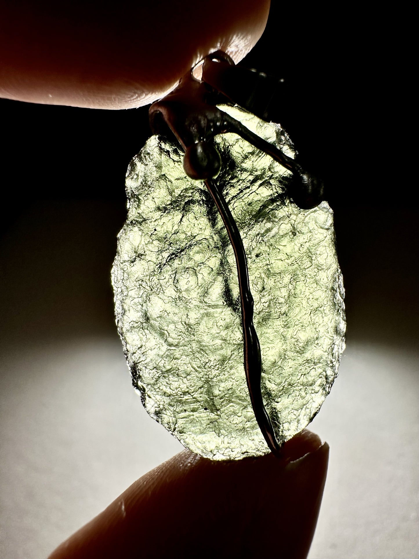 Pendente in Moldavite – P/V047