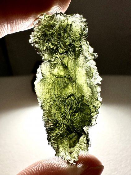 Moldavite Grezza – Dolní Chrastany – 15,9g - V343-1