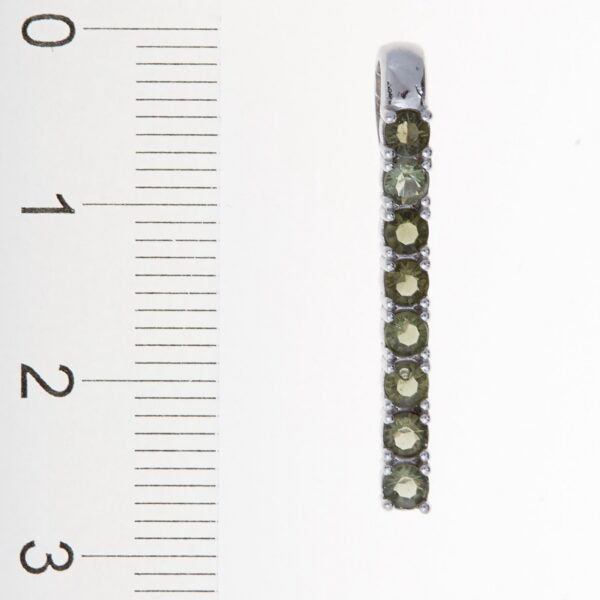 Pendente in argento con moldaviti 1009