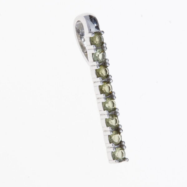 Pendente in argento con moldaviti 1009