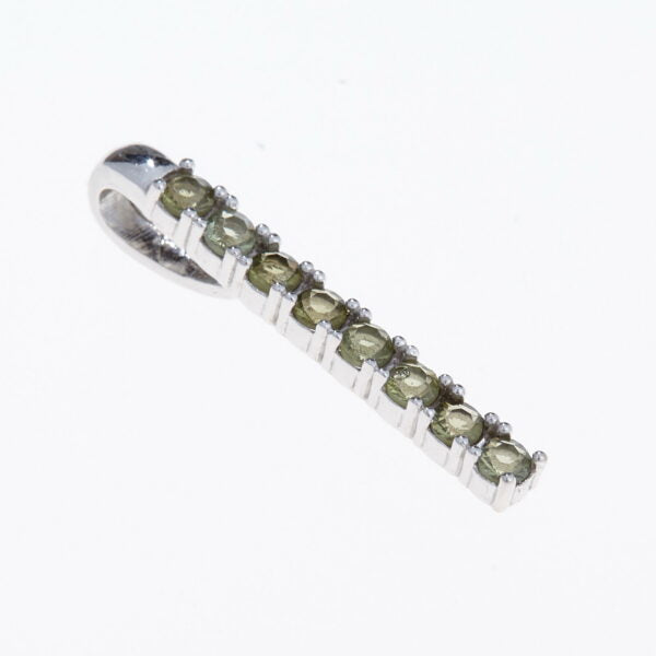Pendente in argento con moldaviti 1009