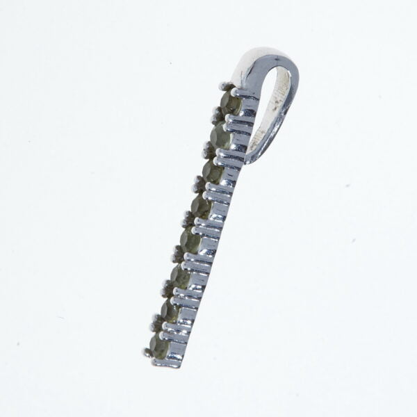 Pendente in argento con moldaviti 1009