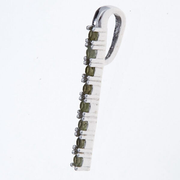 Pendente in argento con moldaviti 1009