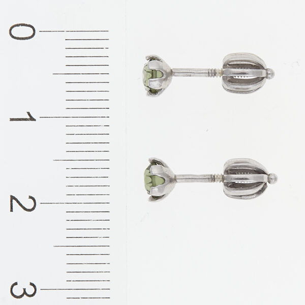 Orecchini in argento con moldaviti 2080-3