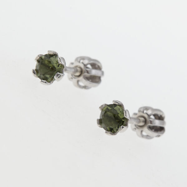 Orecchini in argento con moldaviti 2080-3