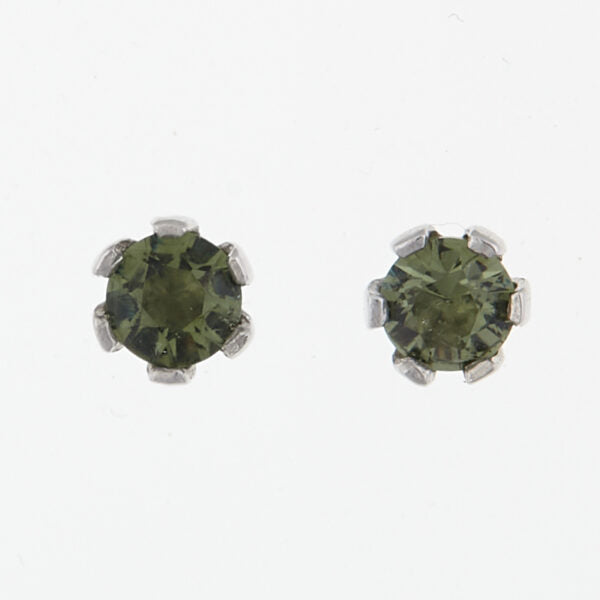 Orecchini in argento con moldaviti 2080-3