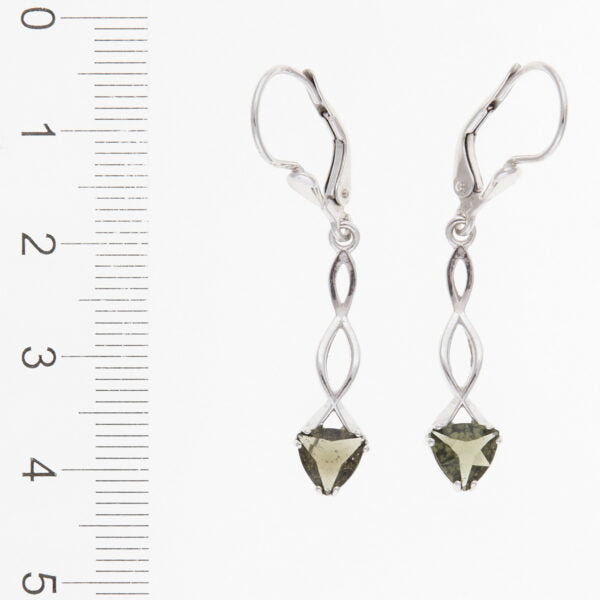 Orecchini in argento con moldaviti 2167-4