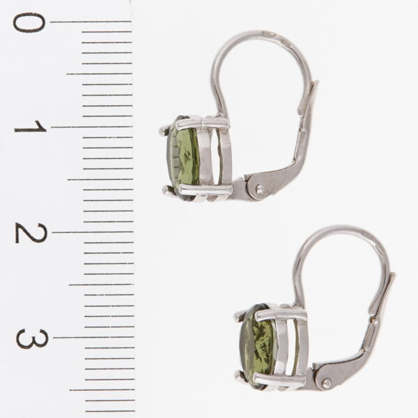 Orecchini in argento con moldaviti 2191-4