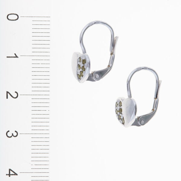 Orecchini in argento con moldaviti – cuore 4