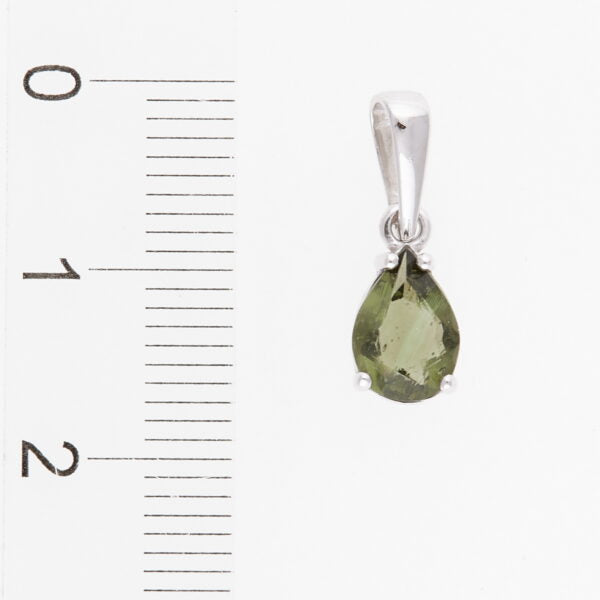 Pendente in oro con moldavite 1019WG