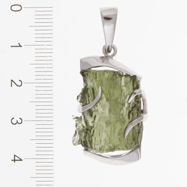 Pendente in argento con moldavite 6649