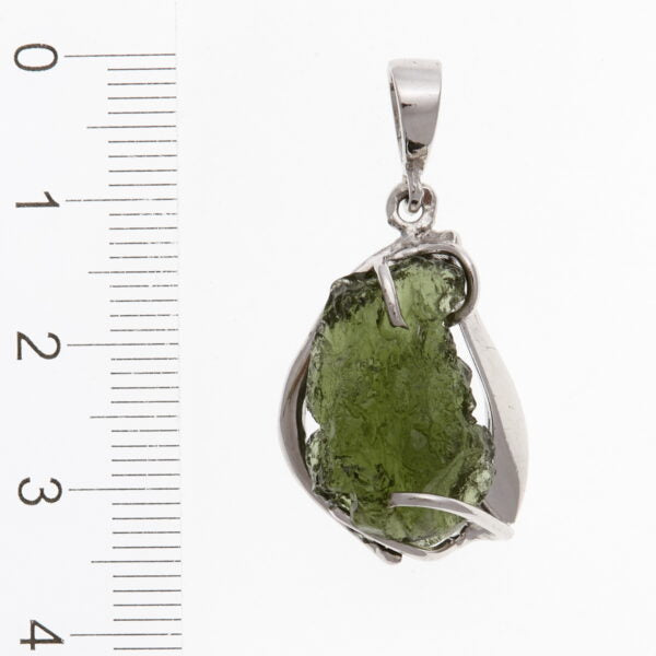 Pendente in argento con moldavite 6721