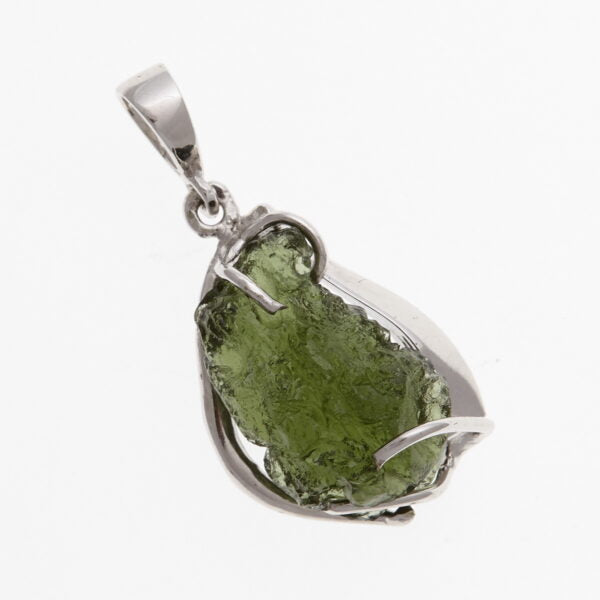 Pendente in argento con moldavite 6721