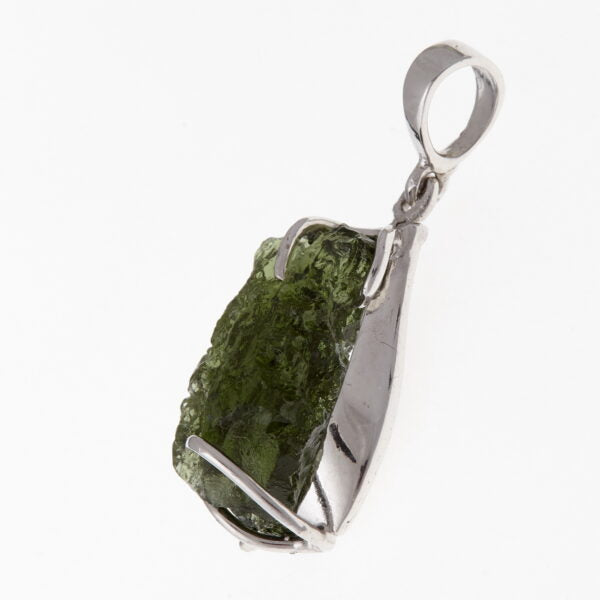 Pendente in argento con moldavite 6721