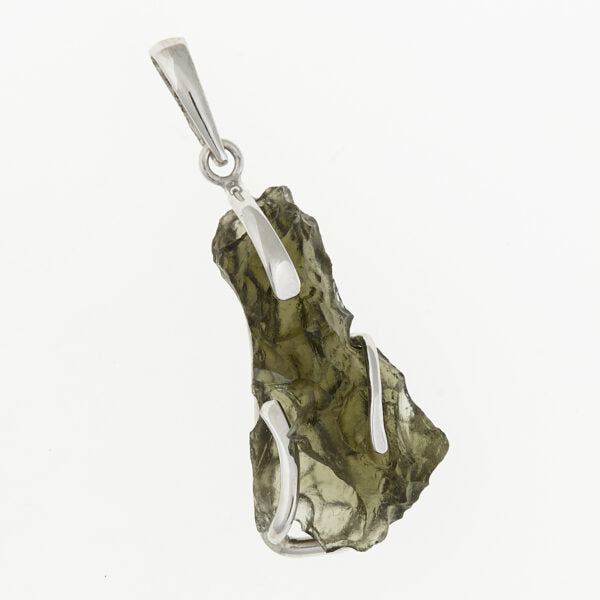 Pendente in argento con moldavite 7304