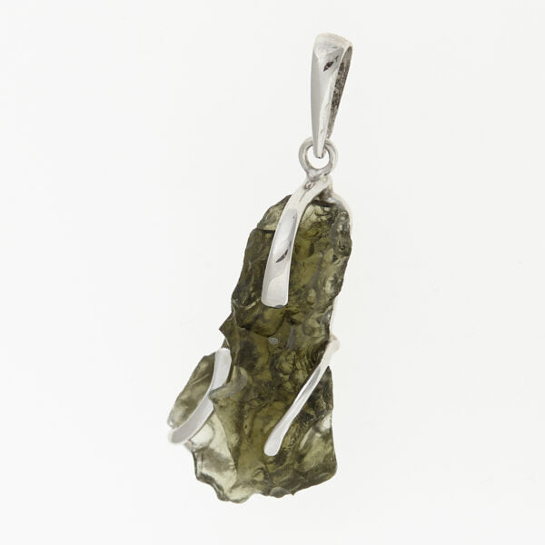 Pendente in argento con moldavite 7304