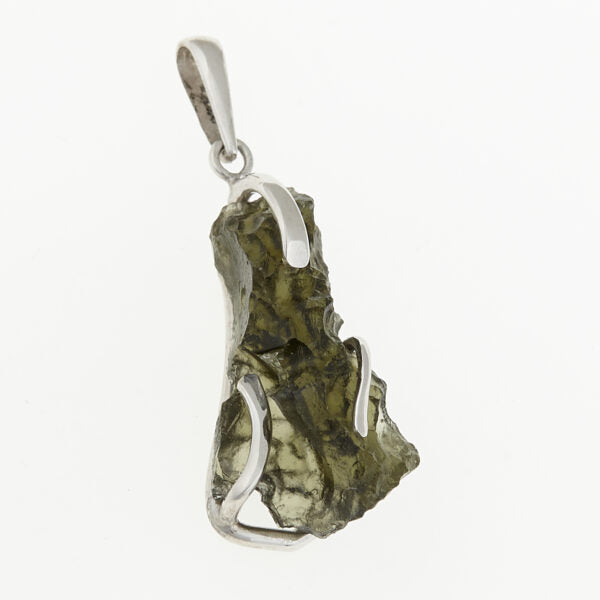 Pendente in argento con moldavite 7304