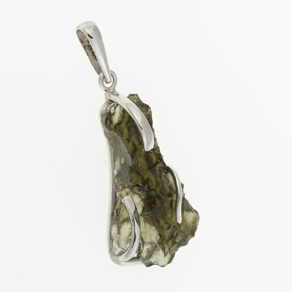 Pendente in argento con moldavite 7304