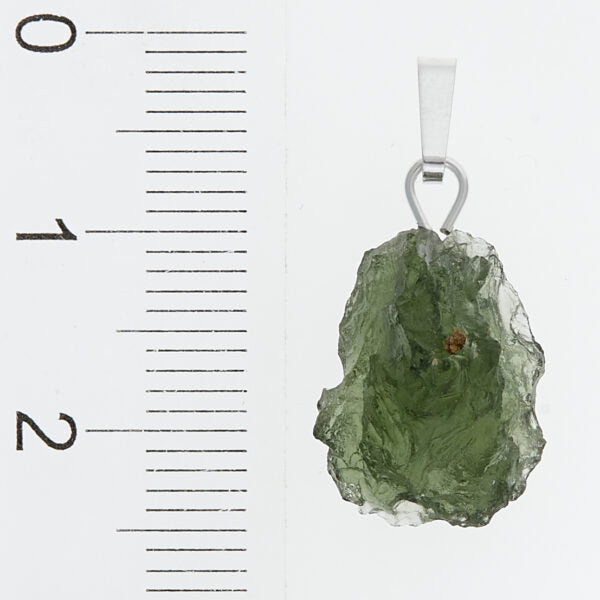 Pendente in argento con moldavite 24-05