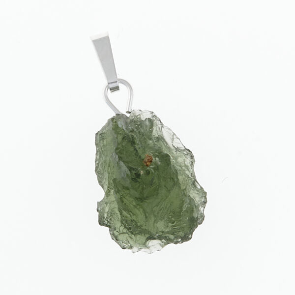 Pendente in argento con moldavite 24-05