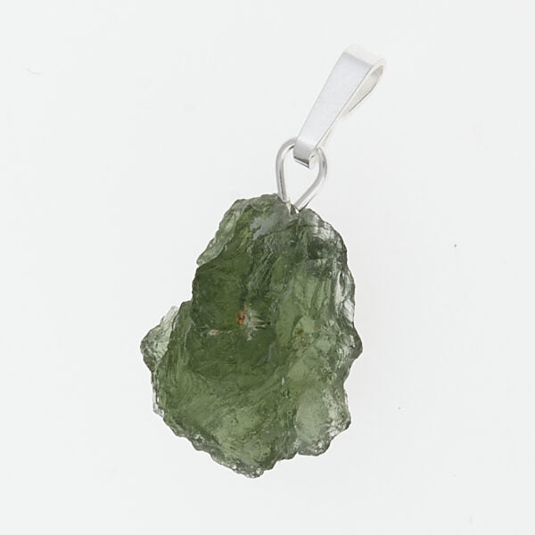 Pendente in argento con moldavite 24-05