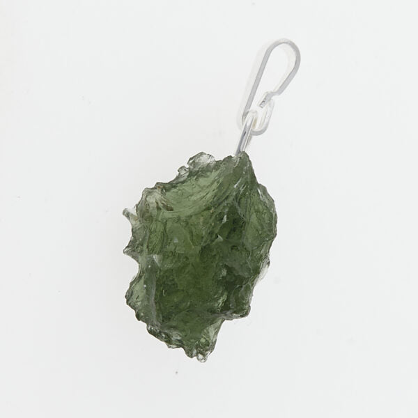 Pendente in argento con moldavite 24-05