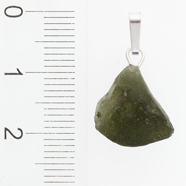 Pendente in argento con moldavite 24-16