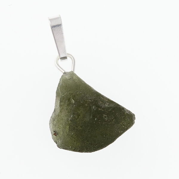Pendente in argento con moldavite 24-16
