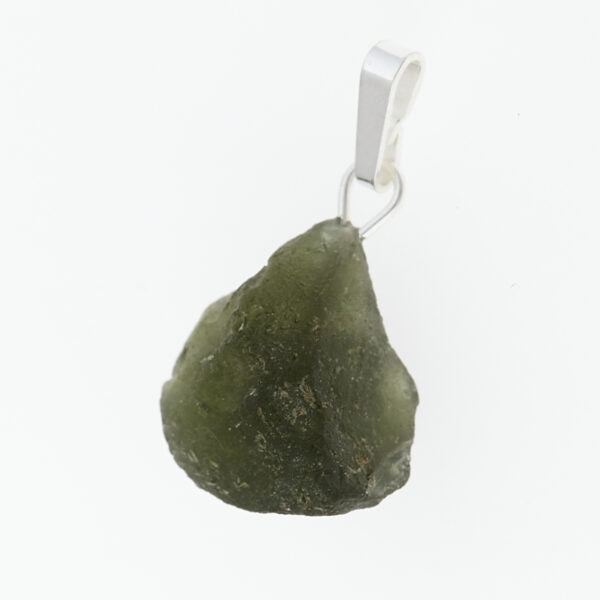 Pendente in argento con moldavite 24-16