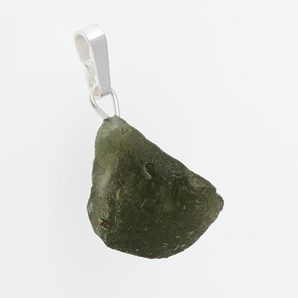 Pendente in argento con moldavite 24-16