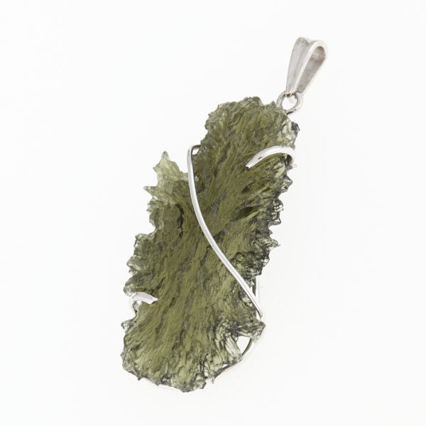 Pendente in oro con a moldavite 7796