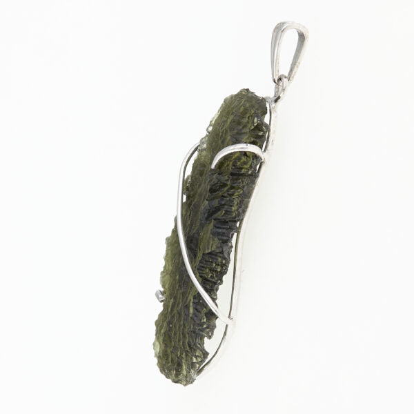 Pendente in oro con a moldavite 7796