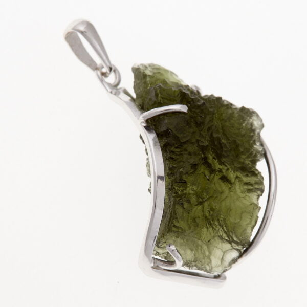 Pendente in oro con a moldavite 8314