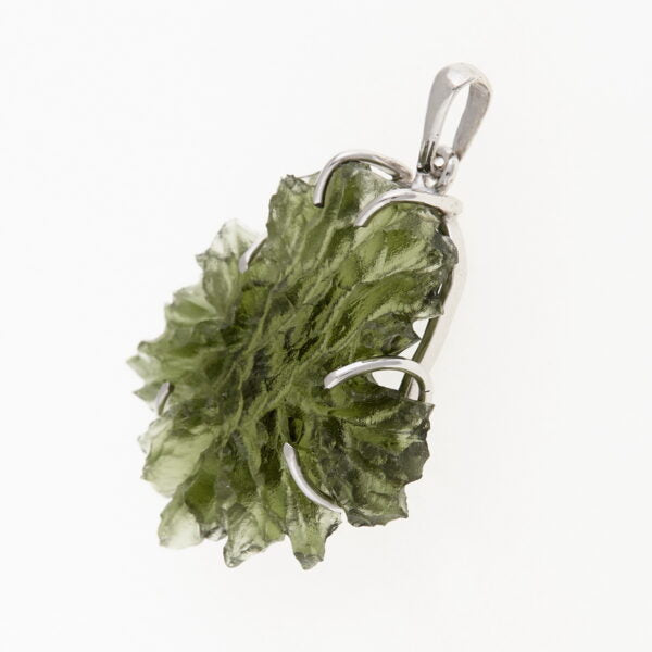Pendente in oro con a moldavite 8613