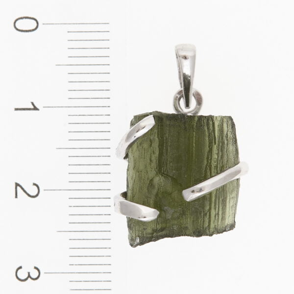 Pendente in argento con moldavite 8635