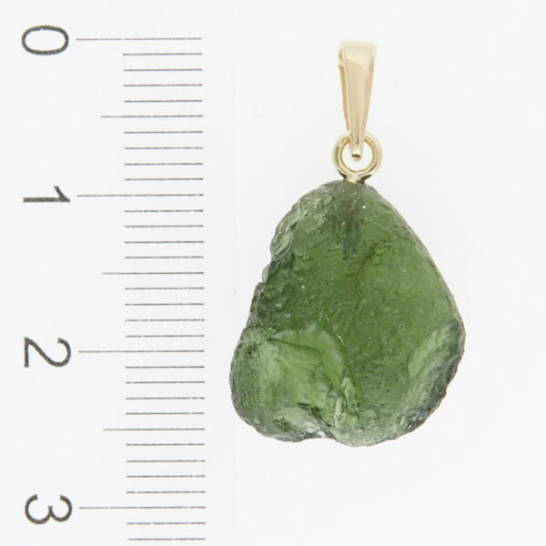 Pendente in oro con a moldavite 9070