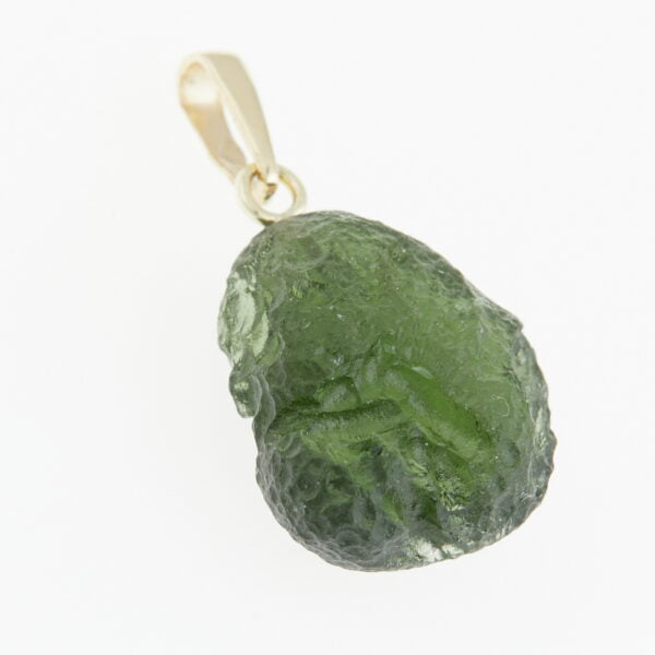 Pendente in oro con a moldavite 9070