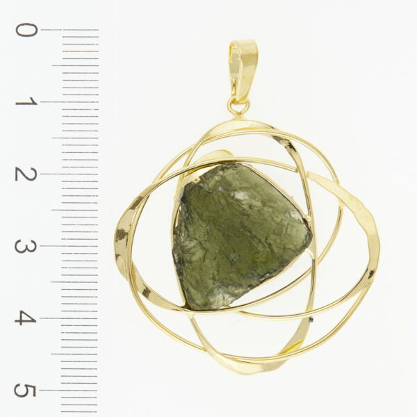 Pendant con natural moldavite 125