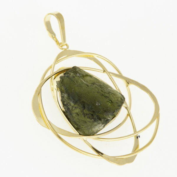 Pendant con natural moldavite 125