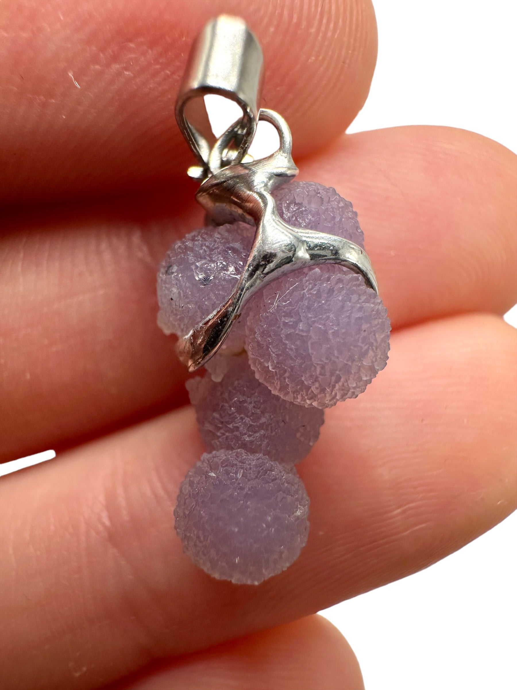 Grape chalcedony pendant