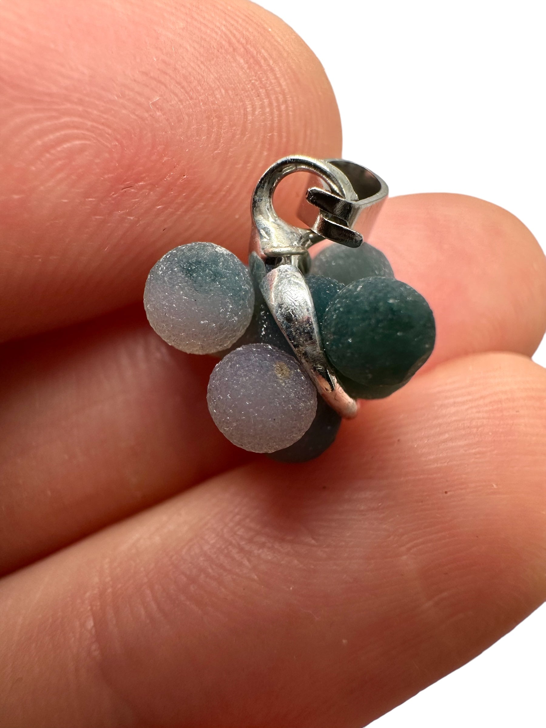 Grape chalcedony pendant