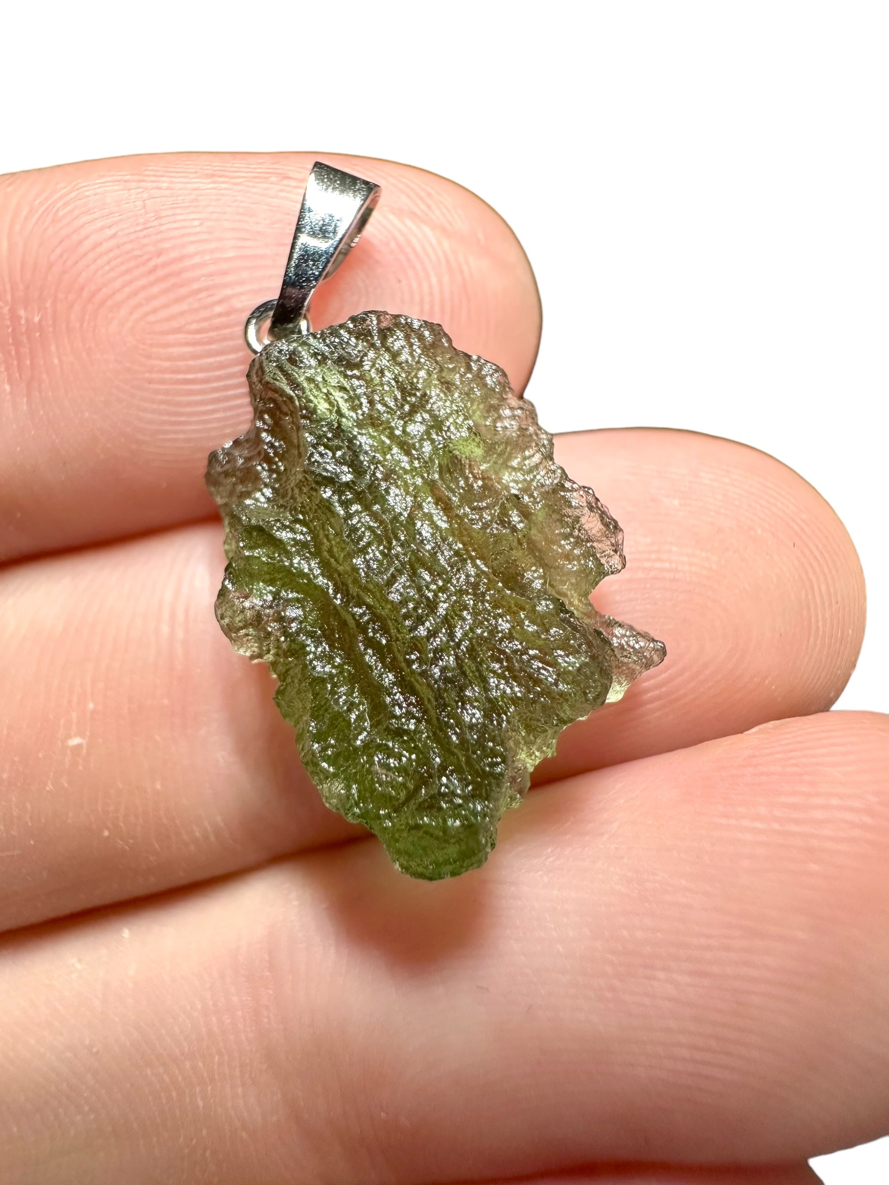 Moldavite pendant