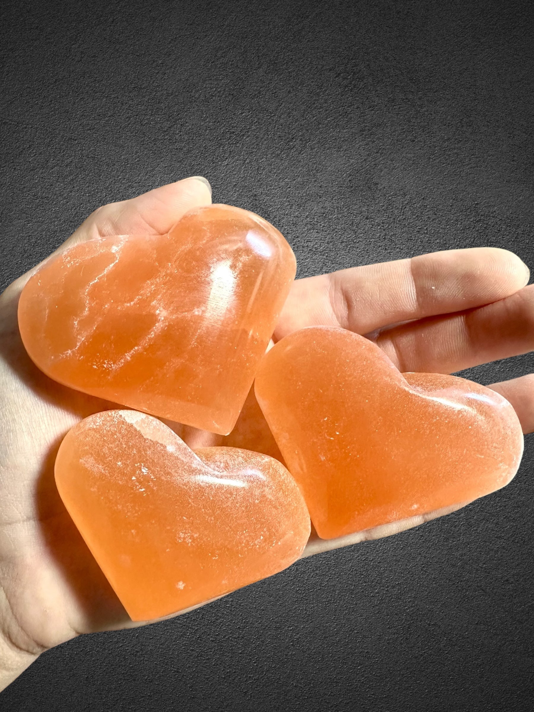 Selenite heart – Morocco