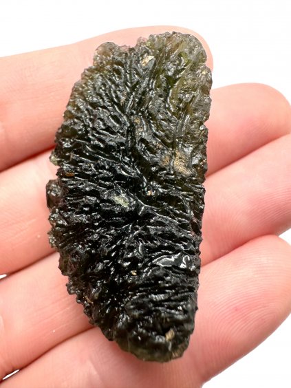 Moldavite Grezza – Lhenice – Jahodárna – 21,3g - V120-23