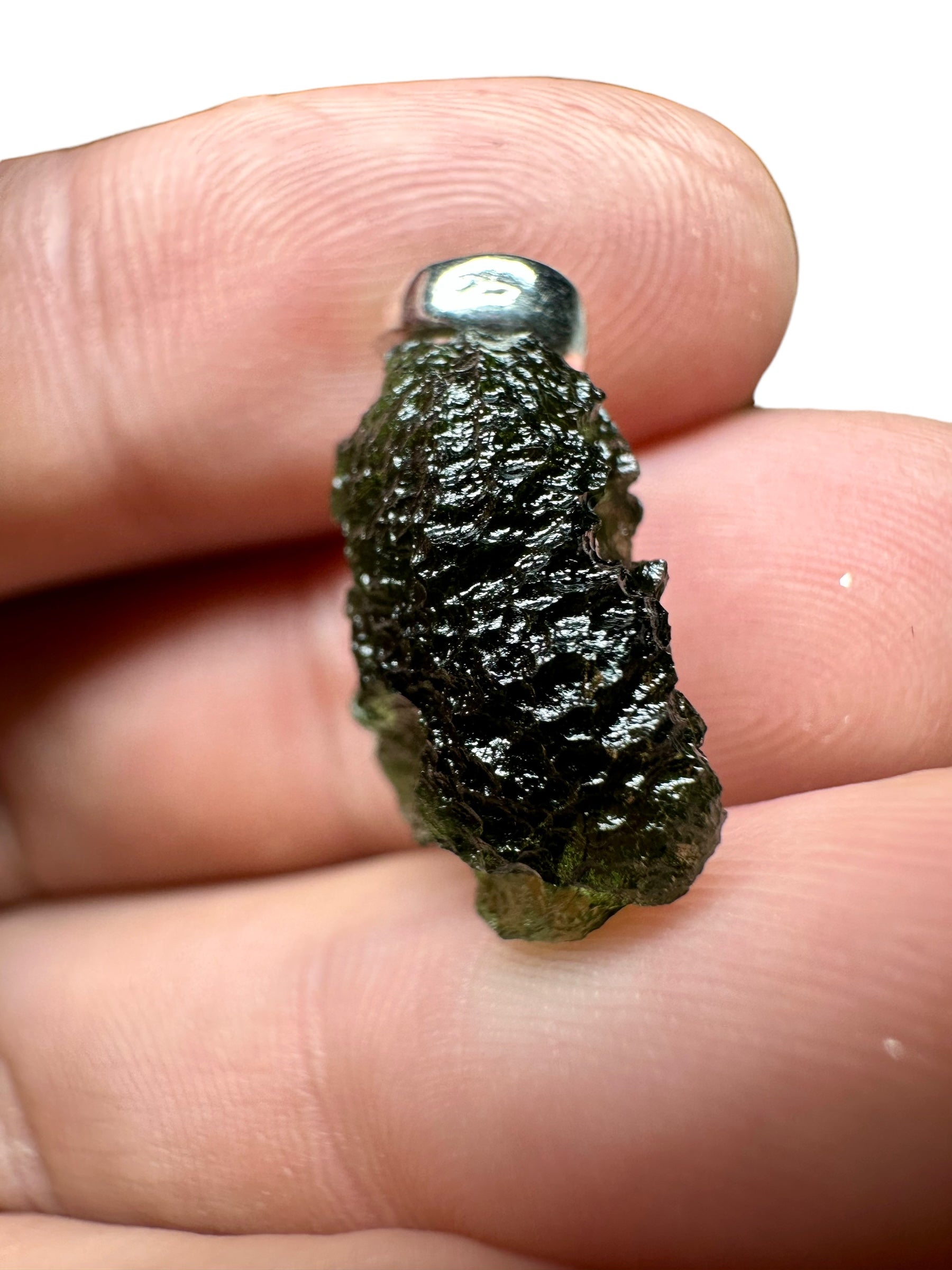 Silver moldavite pendant 2,2g - SP/V103