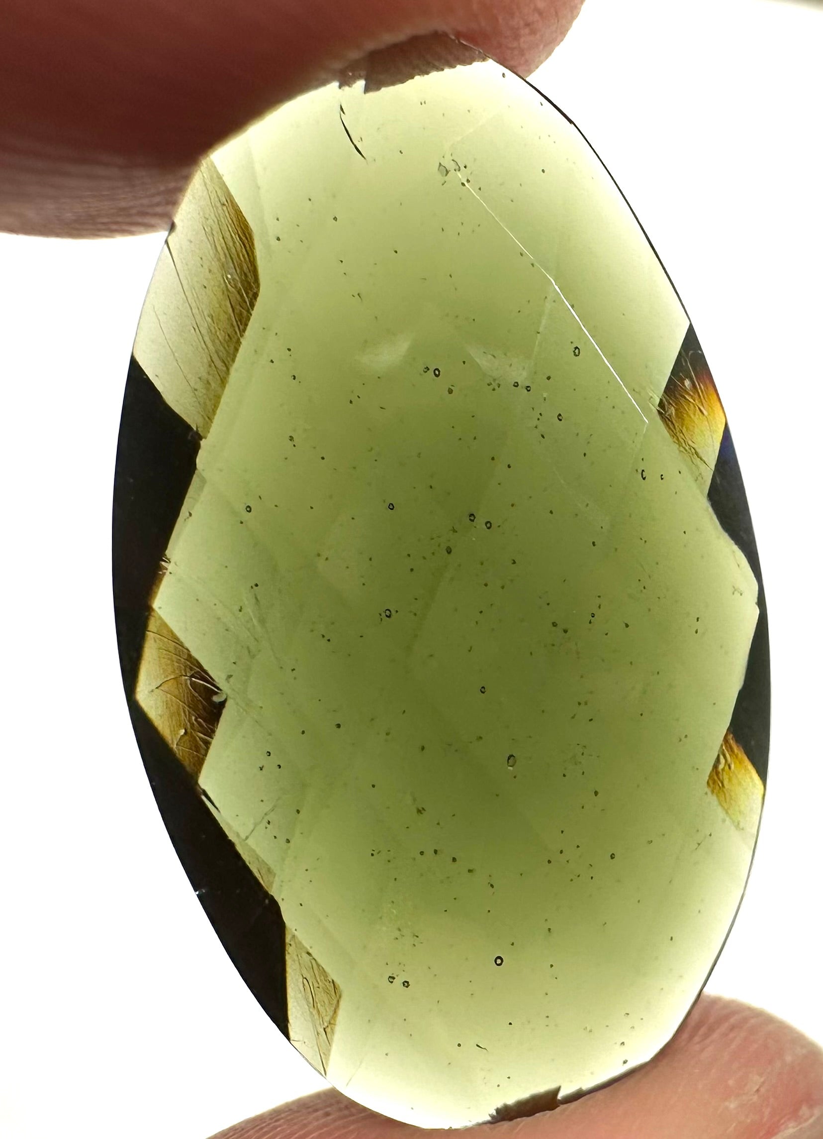 Faceted moldavite 21,85ct - BV019