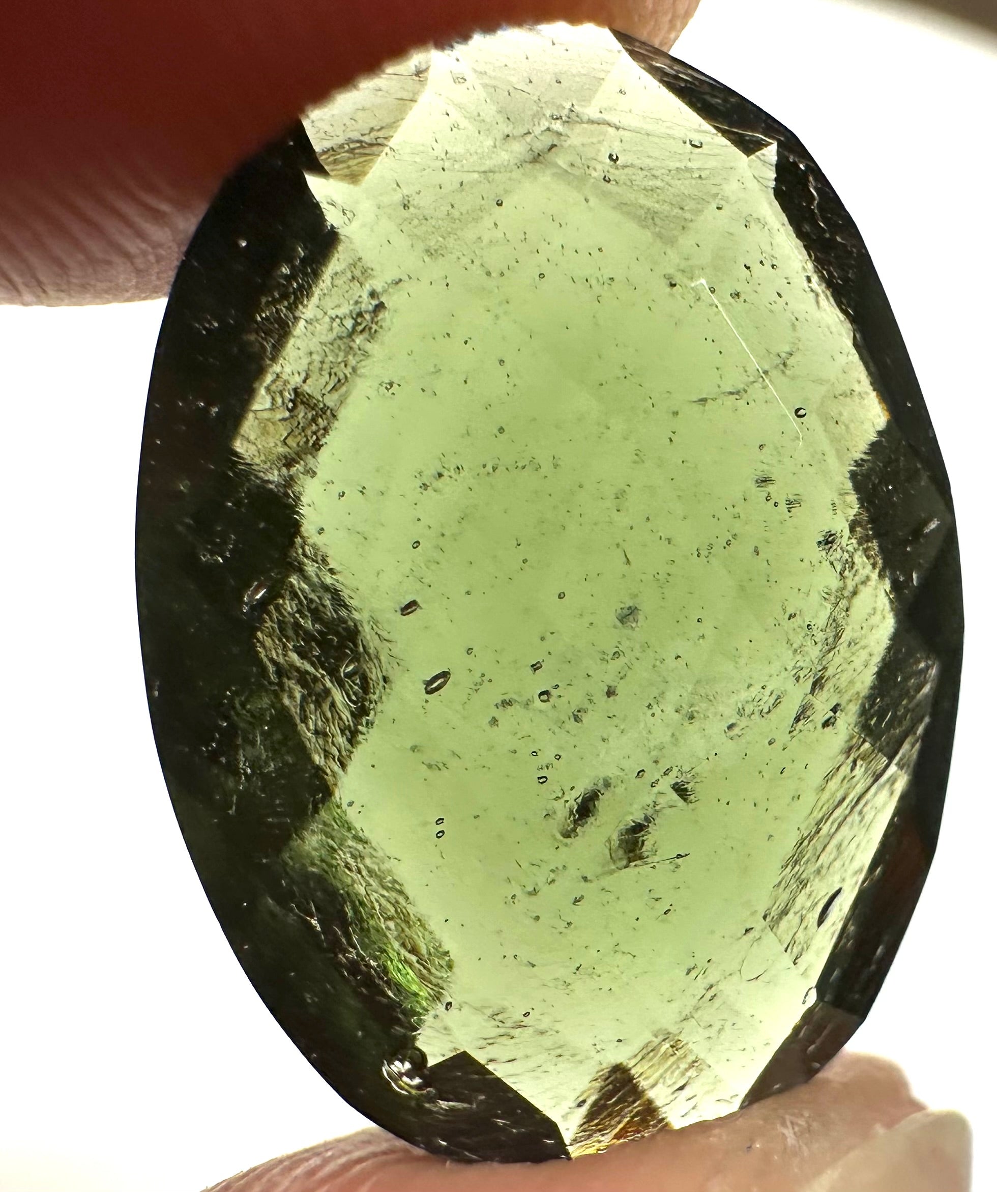 Faceted moldavite 12,4ct - BV023
