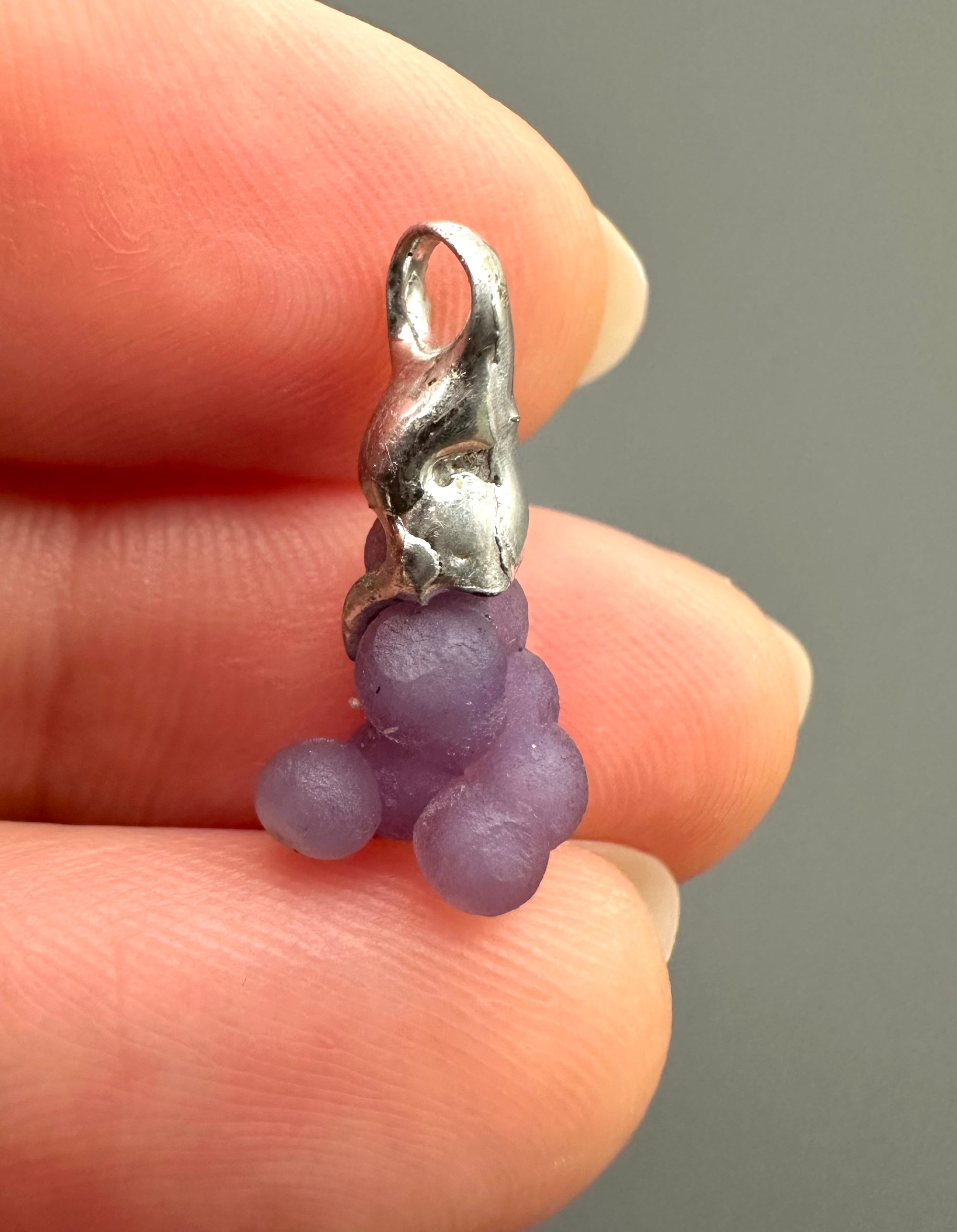 Grape chalcedony pendant